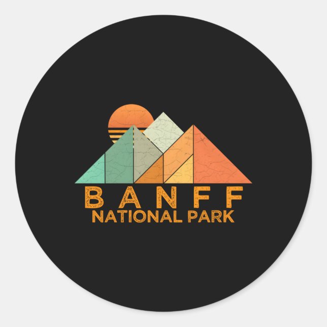 Banff National Park Runder Aufkleber (Vorderseite)