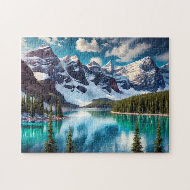 Banff National Park Turquoise Lake, Canada Mount (Horizontal)