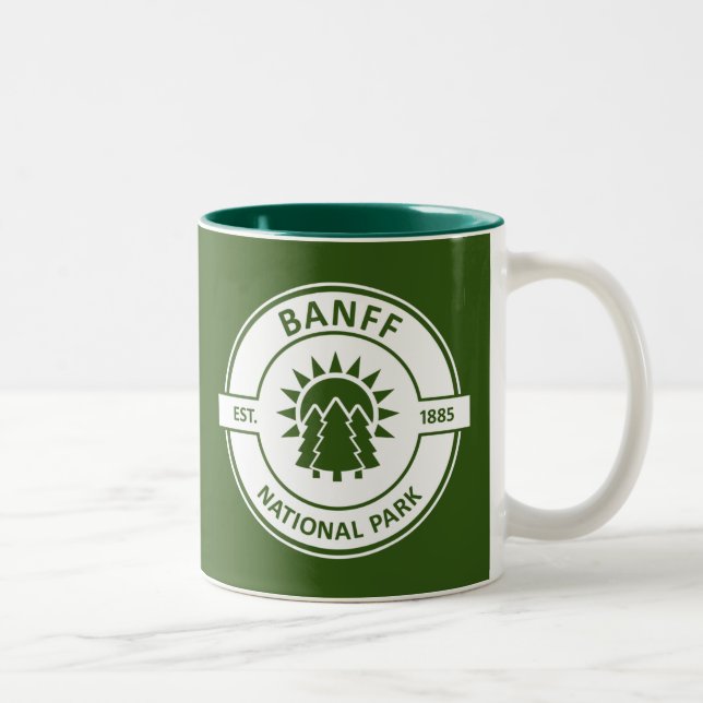 Banff National Park Zweifarbige Tasse (Rechts)