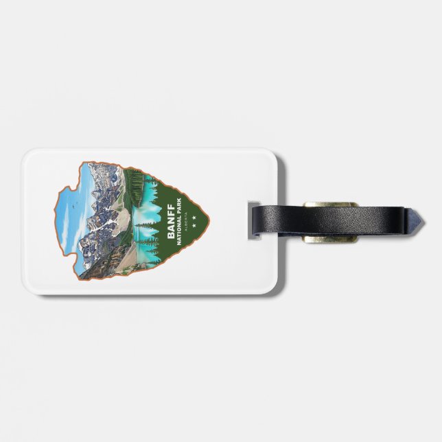 Banff-Nationalpark Alberta Arrowhead Gepäckanhänger (Rückseite horizontal)
