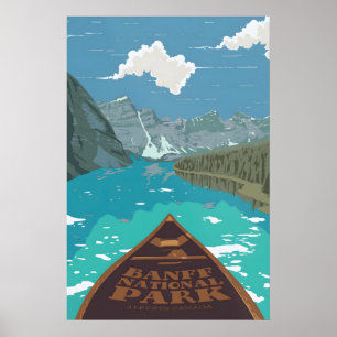 Banff Nationalpark Alberta Kanada Reiseplakat Poster