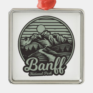 Banff Nationalpark Bergwanderweg Ornament Aus Metall