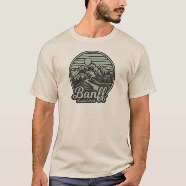 Banff Nationalpark Bergwanderweg T-Shirt (Vorderseite)