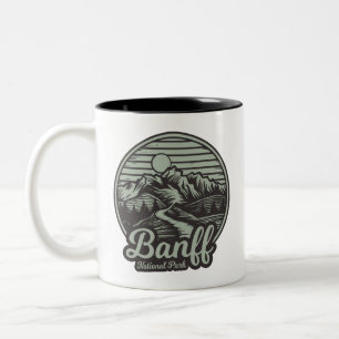 Banff Nationalpark Bergwanderweg Zweifarbige Tasse