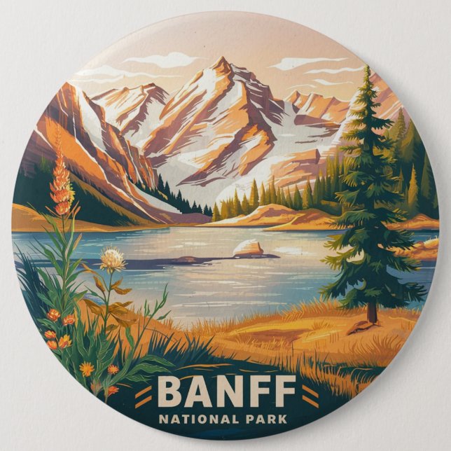 Banff-Nationalpark Button (Vorderseite)