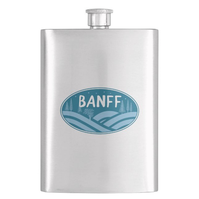 Banff Nationalpark im Freien Flachmann (Vorderseite)