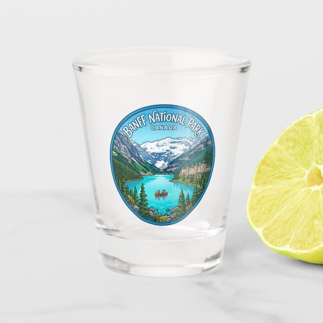 Banff-Nationalpark Kanada Schnapsglas (Vorderseite)