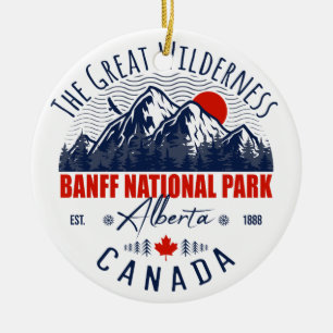 Banff Nationalpark Kanada Vintag erschüttert Keramik Ornament