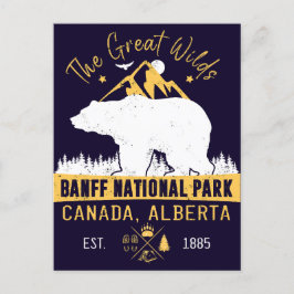 Banff Nationalpark Kanada Vintag erschüttert Postkarte