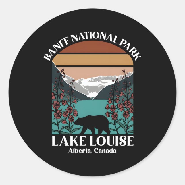 Banff Nationalpark Lake Louise Runder Aufkleber (Vorderseite)