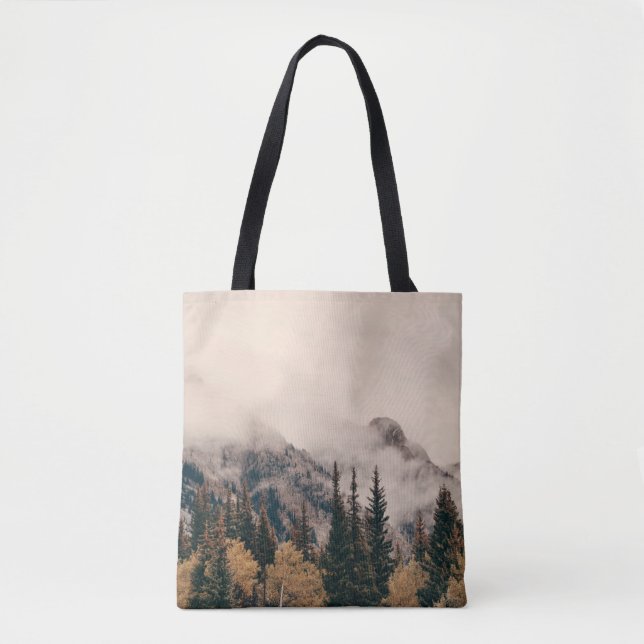 Banff Nationalpark nebelige Berge und Wälder in  Tasche (Vorderseite)