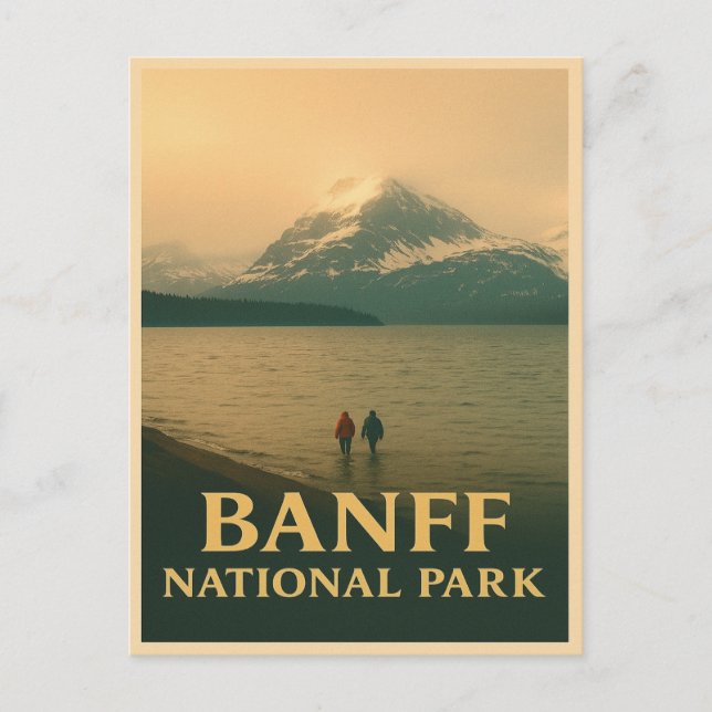 Banff Nationalpark Vintag Postcard Postkarte (Vorderseite)