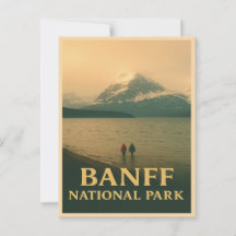 Banff Nationalpark Vintag Postcard