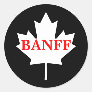 Banff Runder Aufkleber