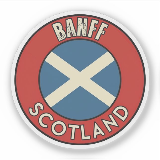 Banff, Schottland Aufkleber (Vorderseite)
