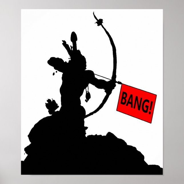 "BANG!" Arrow Funny Poster (Vorne)