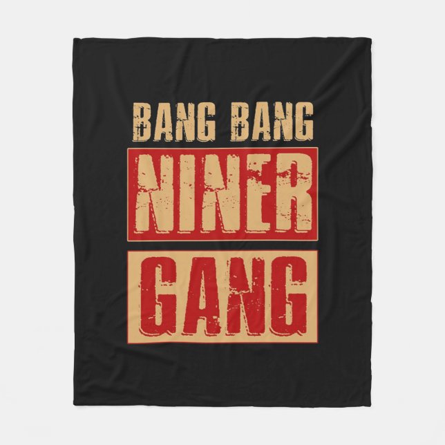 Bang Bang Niner Gang Fleecedecke (Vorderseite)