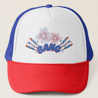 BANG-Feuerwerk / Unabhängigkeitstag /4. Juli Truckerkappe