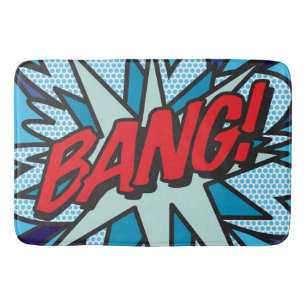 BANG Fun Modernes Comic Buch Pop Kunst Badematte