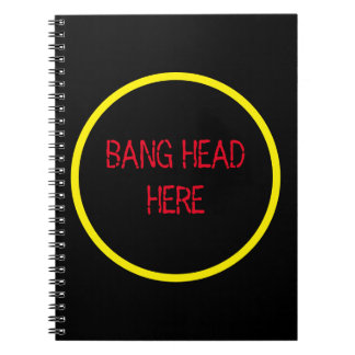 Bang Head Here - Funny Stress Relief Notizblock