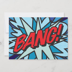 BANG Ihre Nachrichten-Sprechblase Spaß Retro Ankündigung