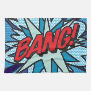 BANG Lustige Retro-Comic-Book-Pop-Art Geschirrtuch