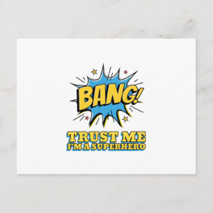 BANG Trust Me Ich bin ein Superheld-lustige BANG Postkarte
