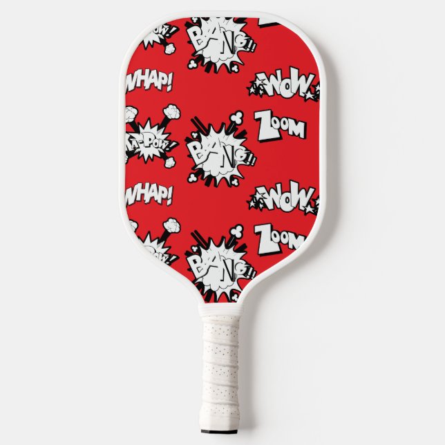 Bang Zoom Wow  Pickleball Schläger (Rückseite)