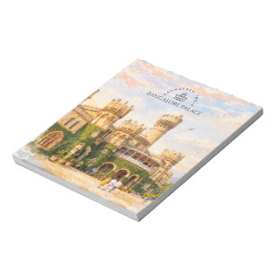 Bangalore-Palast Indien Aquarell Reiseerinnerung Notizblock