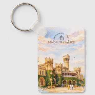 Bangalore-Palast Indien Aquarell Reiseerinnerung Schlüsselanhänger