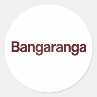 Bangaranga Lustiger Retro-Aufkleber | Verspielter Runder Aufkleber