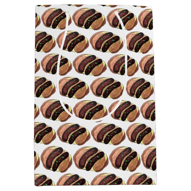 Banges and Mash Sausage Potato British UK Food Mittlere Geschenktüte (Vorderseite)