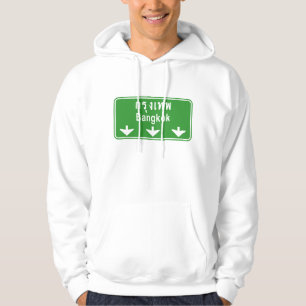 Bangkok Ahead Pass auf! ⚠ Verkehrszeichen in Thail Hoodie