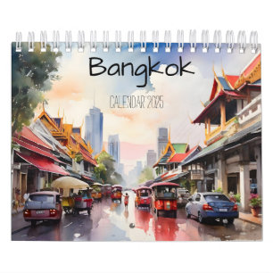 Bangkok Aquarell Kalender