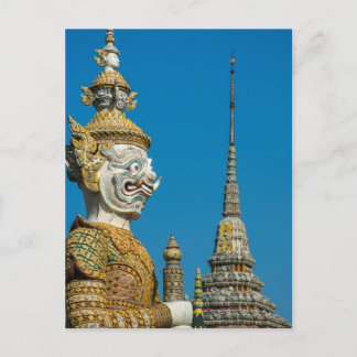 Bangkok Guardian Statue Postkarte