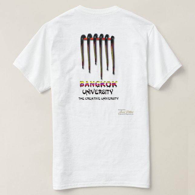 Bangkok-Hochschult-shirt T-Shirt (Design Rückseite)