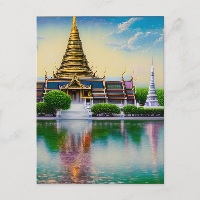 Bangkok ist die Hauptstadt-Stadt Thailands und ein Postkarte (Vorderseite)
