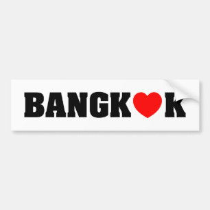 BANGKOK-LIEBE AUTOAUFKLEBER