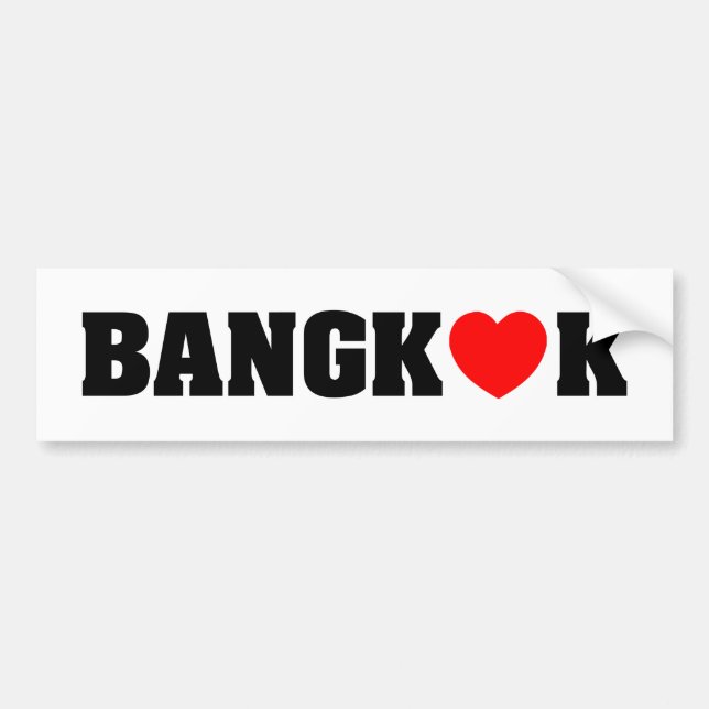 BANGKOK-LIEBE AUTOAUFKLEBER (Vorne)