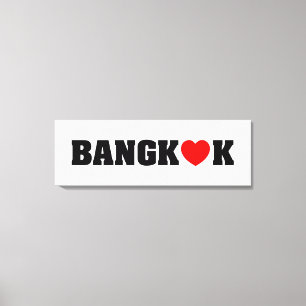 BANGKOK-LIEBE LEINWANDDRUCK