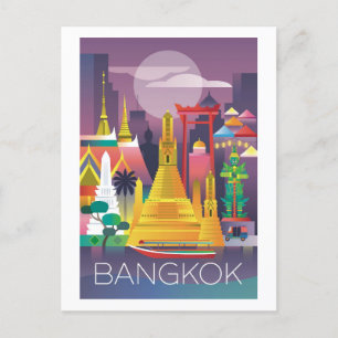 Bangkok Postcard Postkarte