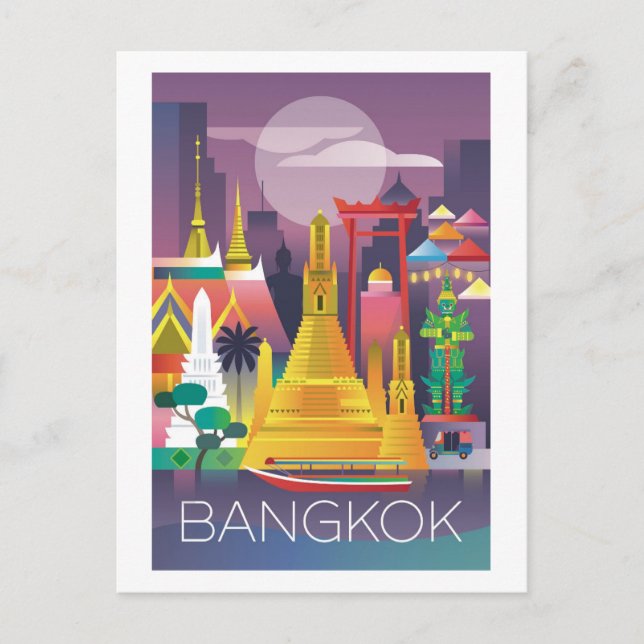 Bangkok Postcard Postkarte (Vorderseite)