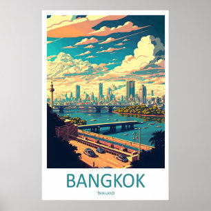 Bangkok-Reise-Druck-Wandkunst Bangkok-Wandbehang Poster