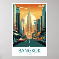 Bangkok-Reise-Druck-Wandkunst Bangkok-Wandbehang