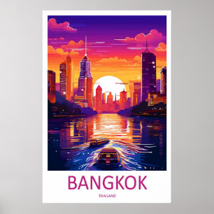 Bangkok-Reise-Druck-Wandkunst Bangkok-Wandbehang Poster