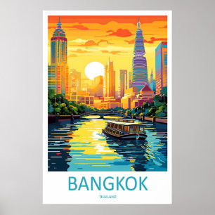 Bangkok Reise Druck Wandkunst Bangkok Wandbehang Poster