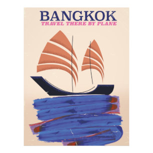 Bangkok "Reisen Sie mit dem Flugzeug dorthin" Fotodruck