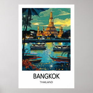 Bangkok-Reiseposter Poster