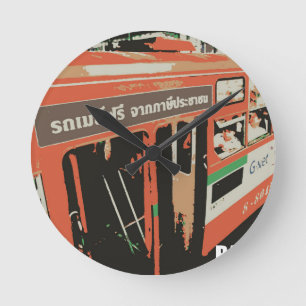 Bangkok Runde Wanduhr
