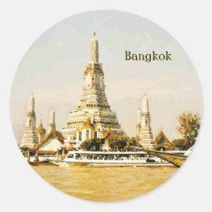 Bangkok Runder Aufkleber